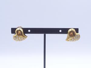 K18 ダイヤ ピアス(シリコン含む) 8.4g